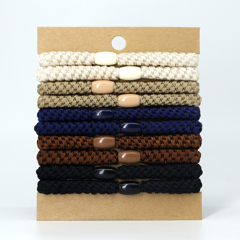 Mizuo gumica za kosu za rep, pletena, visoka elastičnost, mješavina materijala, svjež i sladak stil