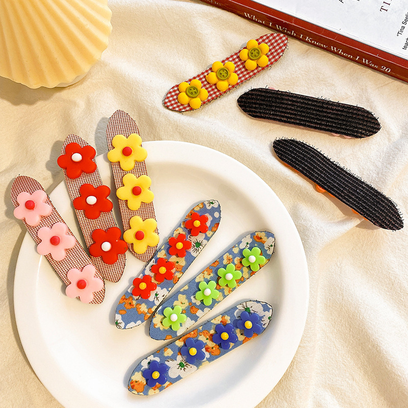 Аксесоари за глава, 3-части комплект, ръчна изработка от плат, флорална украса, женски народен стил, печатано лого, Xin Miao You