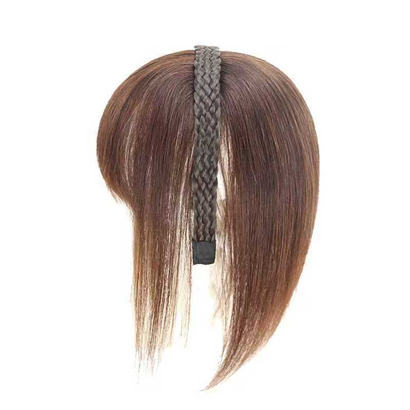 Integruota galvos juosta su kirpčiukais parūka, prideda tūrio ir užmaskuoja plaukų šaknis, aukštos temperatūros viela, mechanizmas, Qi kirpčiukai, Henano kilmė