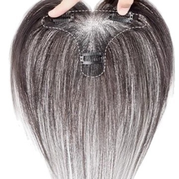 Perukės gabalas moterims, rankų austas, atsparūs karščiui pluoštai, be siūlių, tūris viršugalvyje