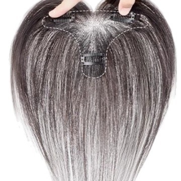 Perukės gabalas moterims, rankų austas, atsparūs karščiui pluoštai, be siūlių, tūris viršugalvyje