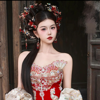 Klip za kosu od legure, cvjetni oblik, lagani luksuzni stil, ručna izrada, Hera Jewelry