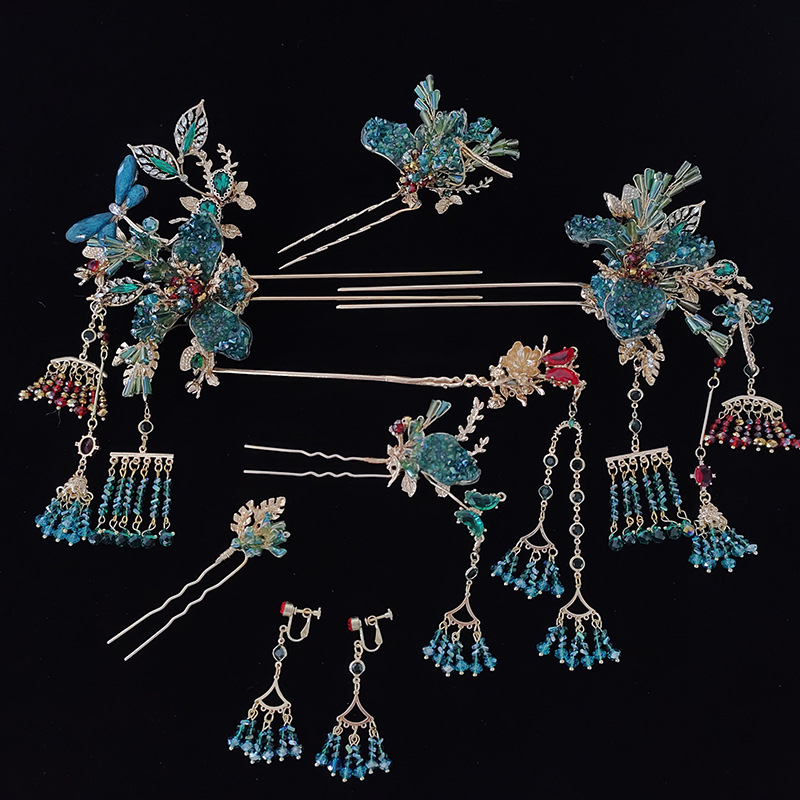 Klip za kosu od legure, cvjetni oblik, lagani luksuzni stil, ručna izrada, Hera Jewelry