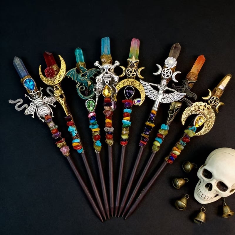 Dodatak za glavu: prirodni kristal, geometrijski oblik, jednostavan stil, Zima 2023