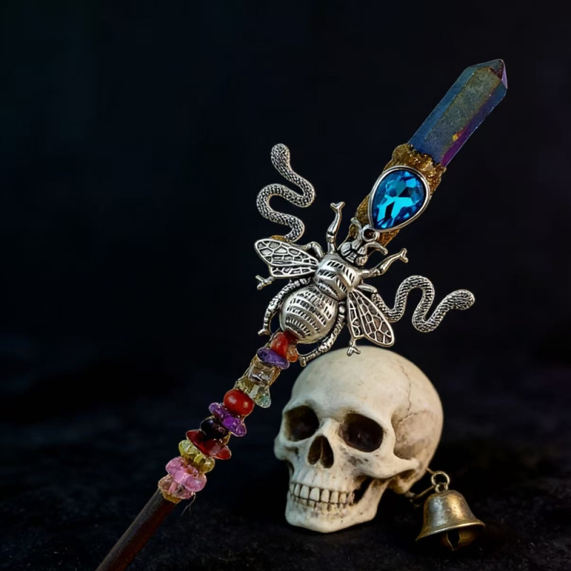 Dodatak za glavu: prirodni kristal, geometrijski oblik, jednostavan stil, Zima 2023