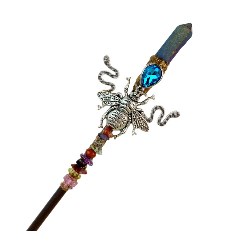 Dodatak za glavu: prirodni kristal, geometrijski oblik, jednostavan stil, Zima 2023