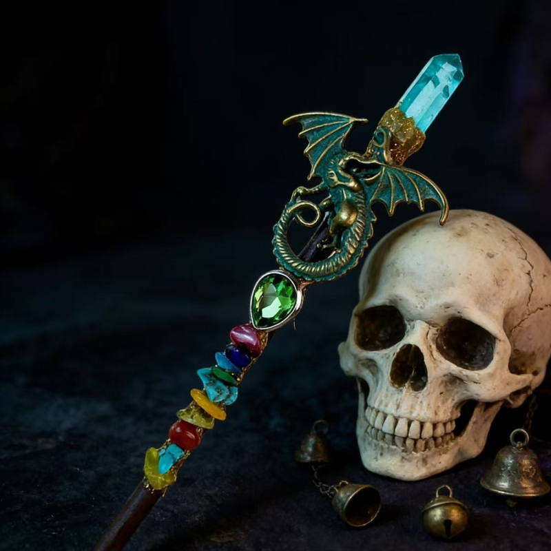 Dodatak za glavu: prirodni kristal, geometrijski oblik, jednostavan stil, Zima 2023