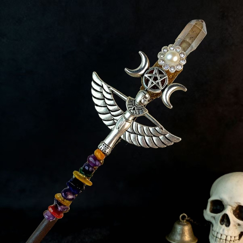 Dodatak za glavu: prirodni kristal, geometrijski oblik, jednostavan stil, Zima 2023