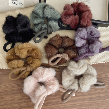 Gumica za rep – Ze system, ručna izrada, mješavina materijala, proljeće 2025, korejski stil