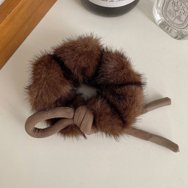 Gumica za rep – Ze system, ručna izrada, mješavina materijala, proljeće 2025, korejski stil