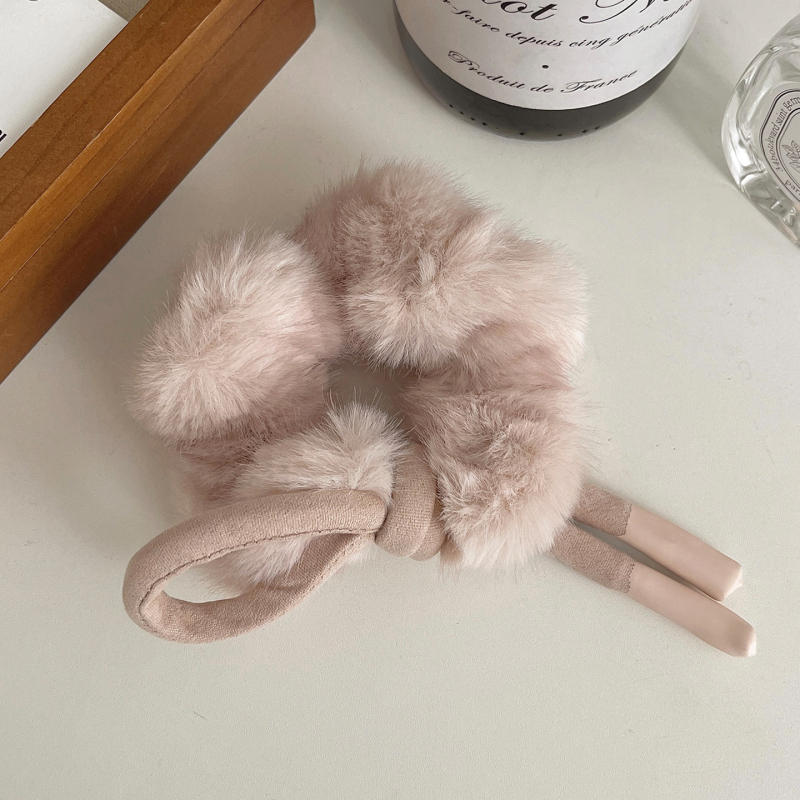 Gumica za rep – Ze system, ručna izrada, mješavina materijala, proljeće 2025, korejski stil