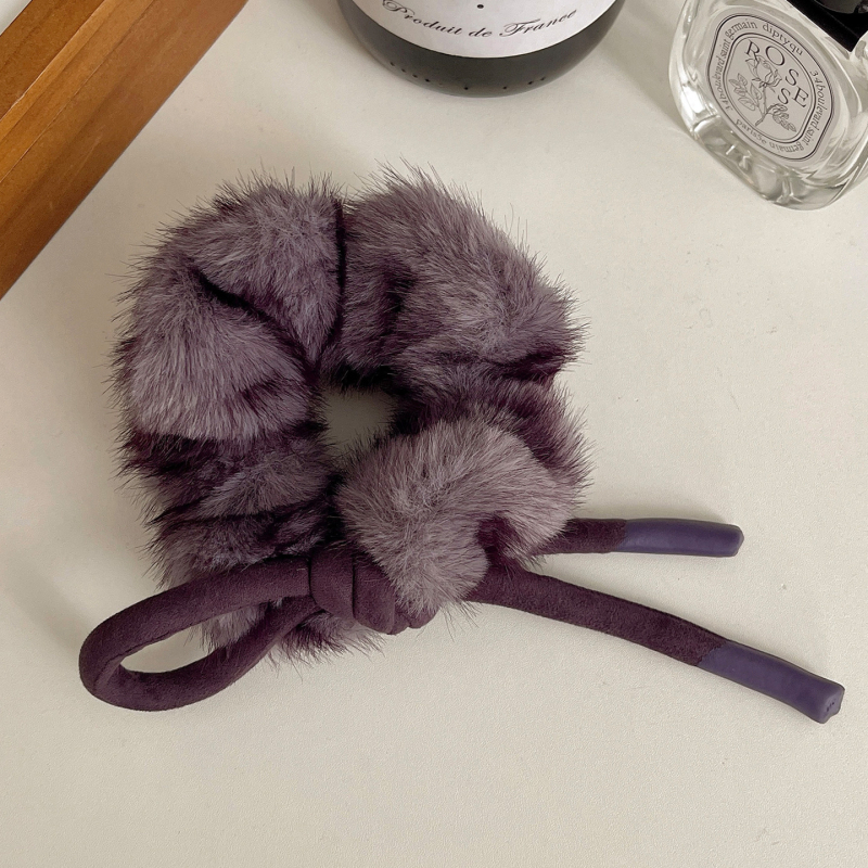 Gumica za rep – Ze system, ručna izrada, mješavina materijala, proljeće 2025, korejski stil