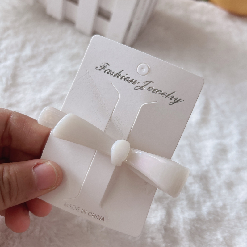 Acetatni klips za kosu s mašnicom – ručno izrađeni bočni klip, ženski modni dodatak, jednostavan stil