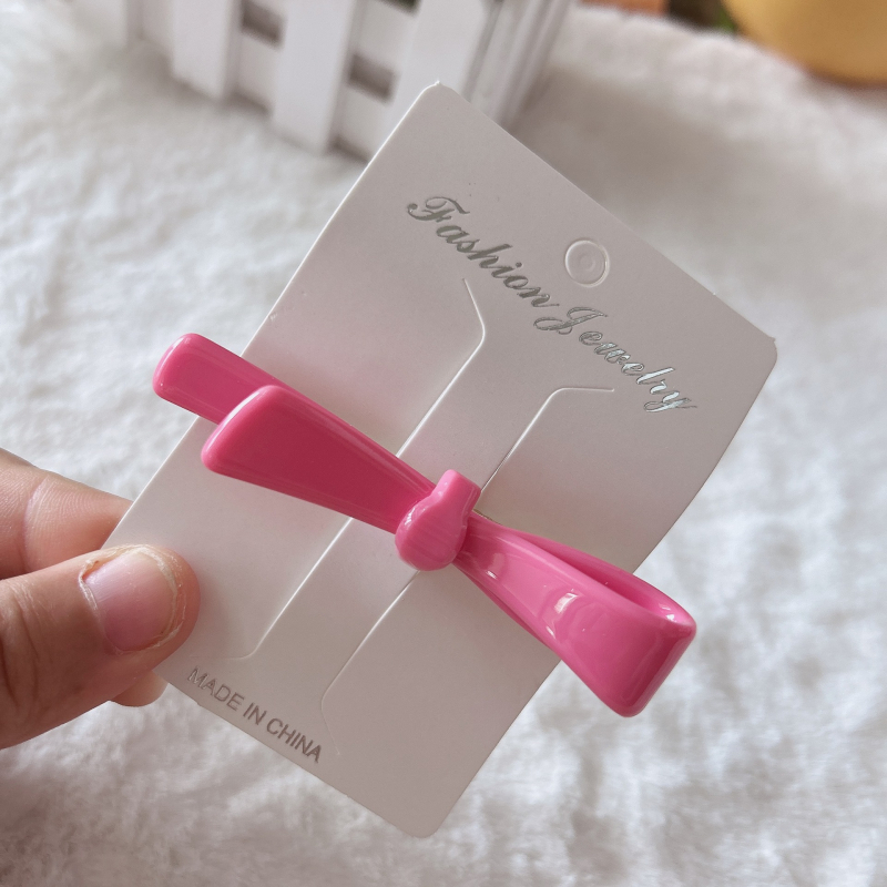 Acetatni klips za kosu s mašnicom – ručno izrađeni bočni klip, ženski modni dodatak, jednostavan stil