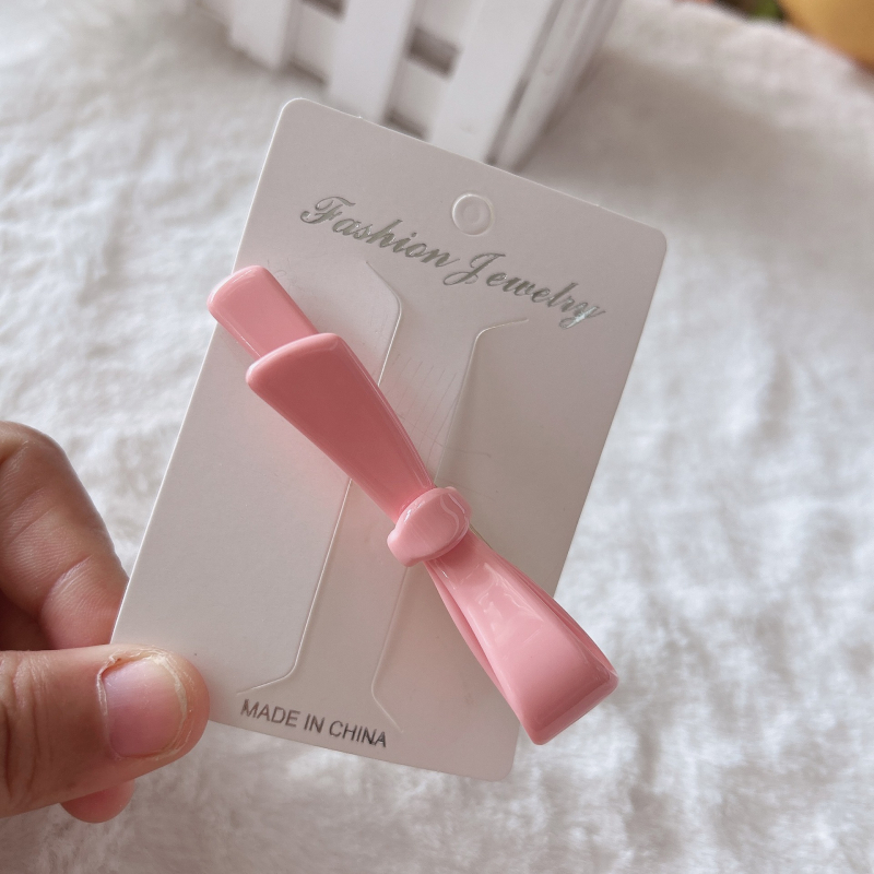 Acetatni klips za kosu s mašnicom – ručno izrađeni bočni klip, ženski modni dodatak, jednostavan stil