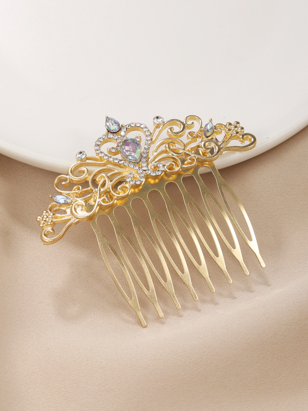 Matu ķemme kronas formā – saka, elektroplatinga apdare, sieviešu modes, ziemas 2025