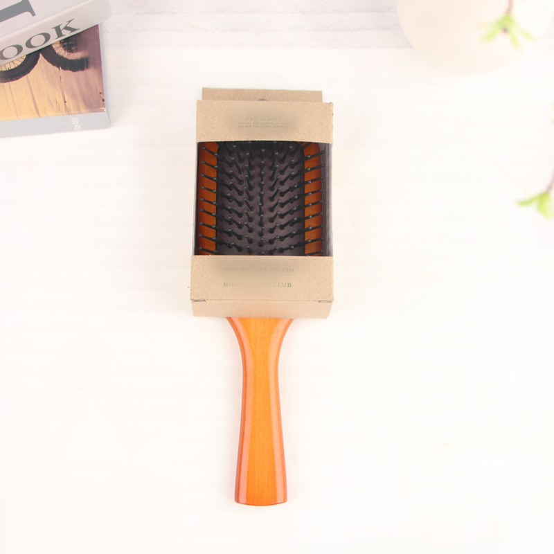 Matu ķemme ar gaisa spilvenu un galvas ādas masāžu – Beech wood