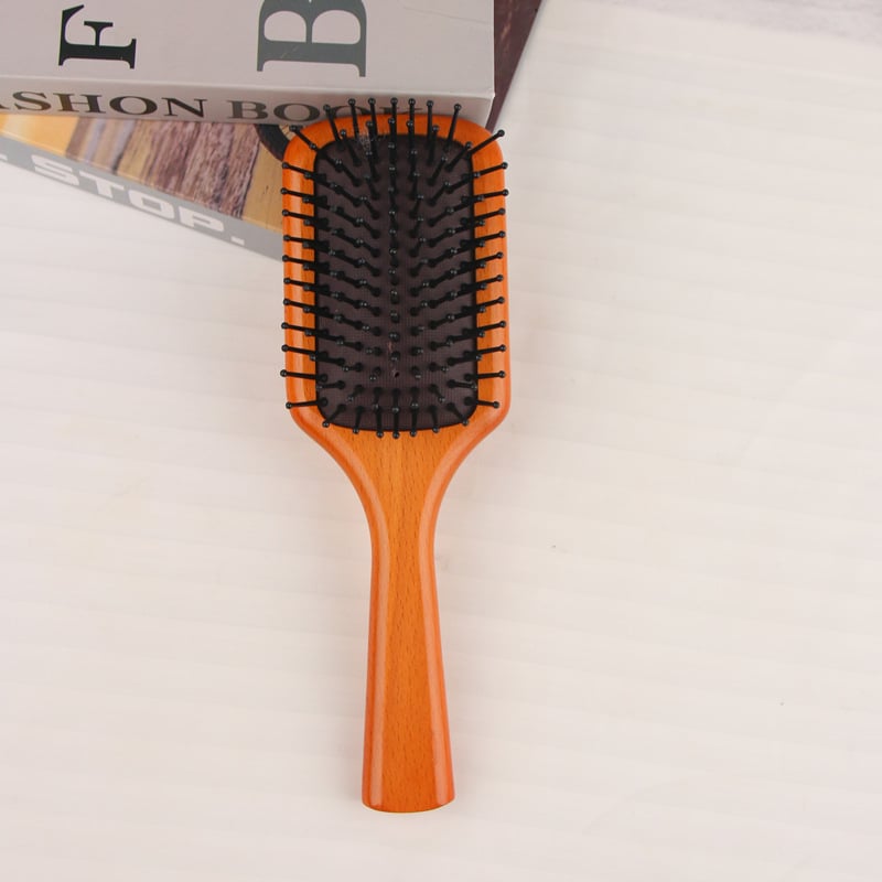 Matu ķemme ar gaisa spilvenu un galvas ādas masāžu – Beech wood