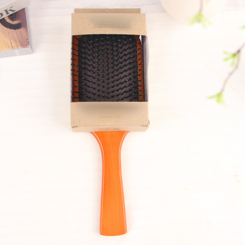 Matu ķemme ar gaisa spilvenu un galvas ādas masāžu – Beech wood