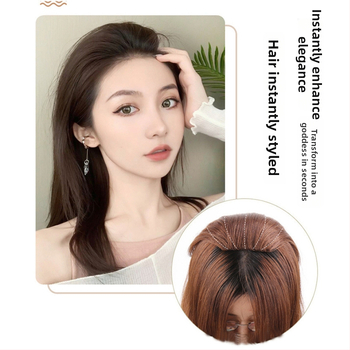 Perukos padidinti apimtį, tiesūs plaukai, aukštos temperatūros viela, mechaninis fiksavimas, netinka karštam dažymui