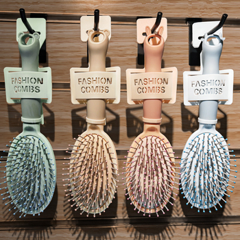 Sieviešu matu ķemme ar gaisa spilvenu, piemērota garām un viļņotām matām, galvas ādas masāža, mājas lietošanai • ABS materiāls • izcelsme Ningbo • nav importa