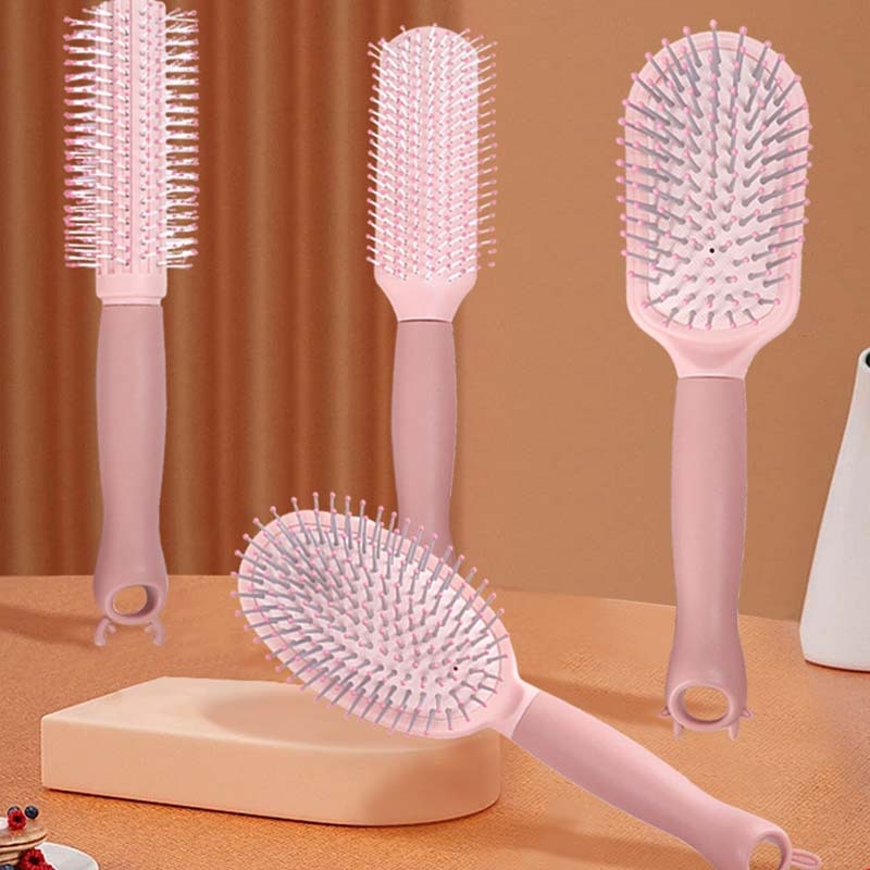 Sieviešu matu ķemme ar gaisa spilvenu, piemērota garām un viļņotām matām, galvas ādas masāža, mājas lietošanai • ABS materiāls • izcelsme Ningbo • nav importa