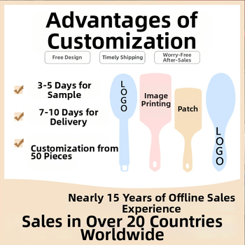 Matu ķemme ar gaisa spilventiņu un electroplated boar-bristle matu sariem, ABS materiāls, ovāla forma, 83 g