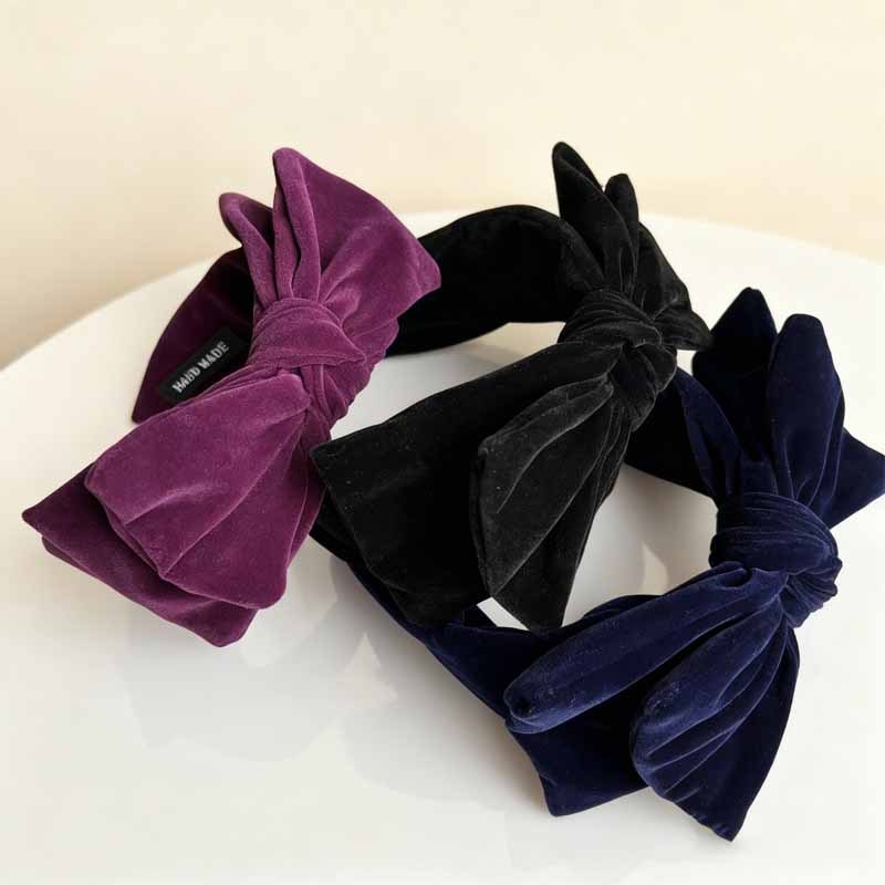 Velūra lente galvai sievietēm – roku darbs, stilā Fresh and Sweet, galvas rotas Trendy