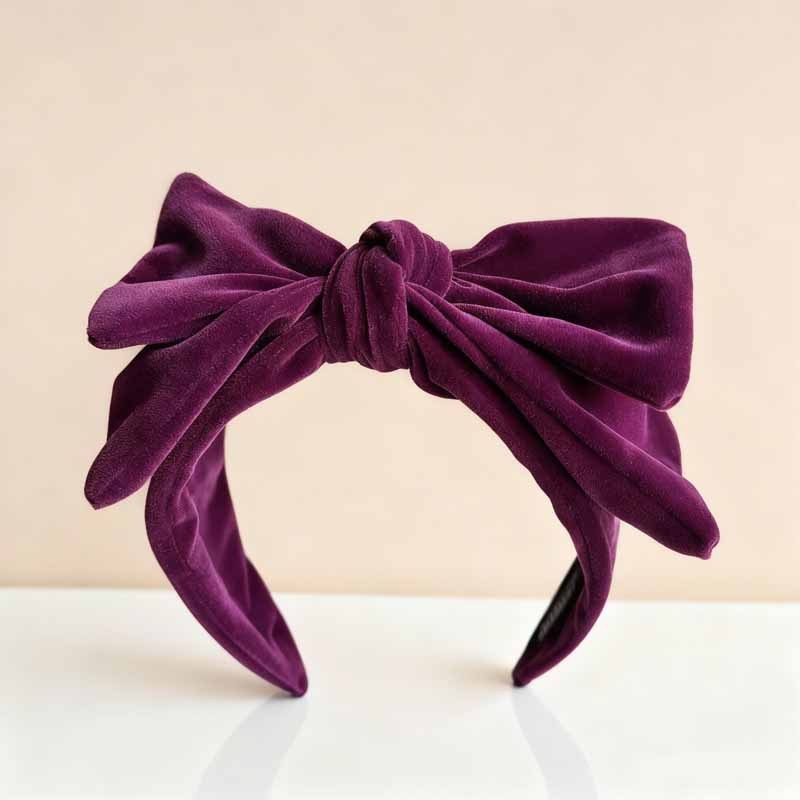 Velūra lente galvai sievietēm – roku darbs, stilā Fresh and Sweet, galvas rotas Trendy