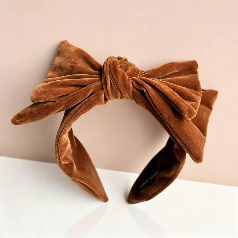 Velūra lente galvai sievietēm – roku darbs, stilā Fresh and Sweet, galvas rotas Trendy
