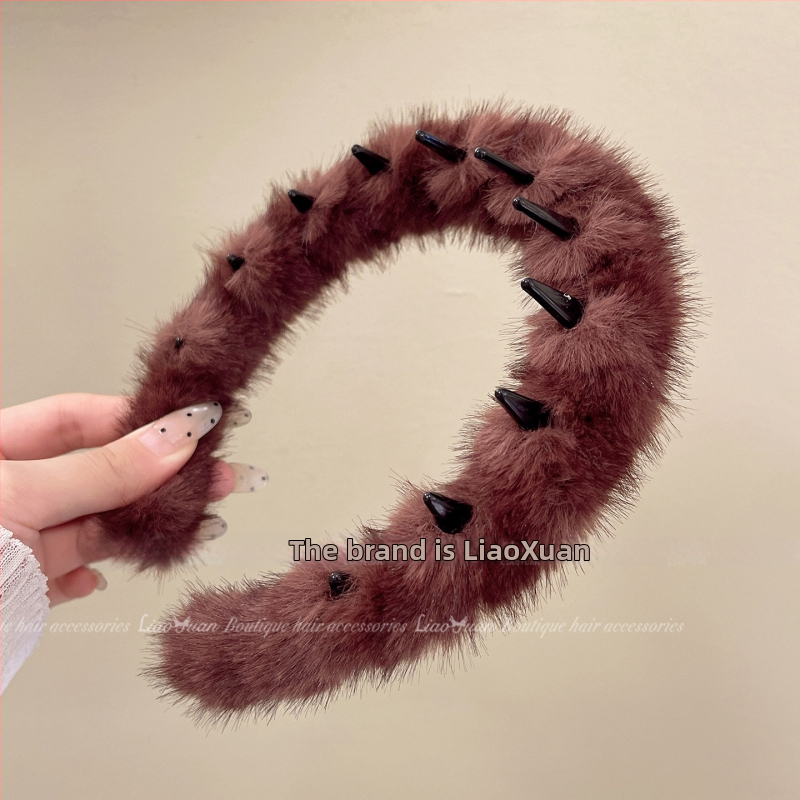 Matu lente ar Rex truša pūku, sievietēm, ar augstu kroni, roku darbs, neslīd, oriģinālais dizains