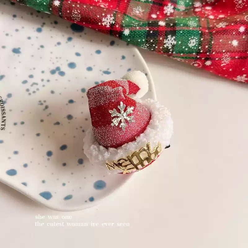 Bandă pentru cap din pluș Duffy Bear, model carouri, lucrată manual, materiale mixte, Shi Wanli, origine Yiwu, design original