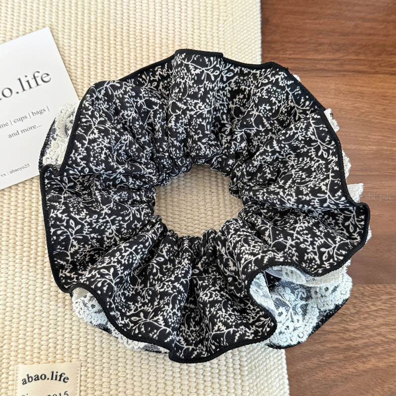 Bentiță de păr floral din material textil, patru straturi, lucrată manual, stil coreean, elasticitate înaltă, Primăvara 2025