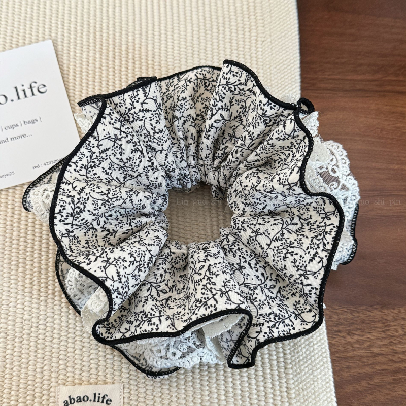 Bentiță de păr floral din material textil, patru straturi, lucrată manual, stil coreean, elasticitate înaltă, Primăvara 2025