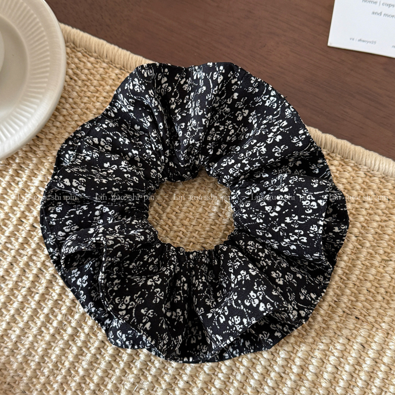 Bentiță de păr floral din material textil, patru straturi, lucrată manual, stil coreean, elasticitate înaltă, Primăvara 2025