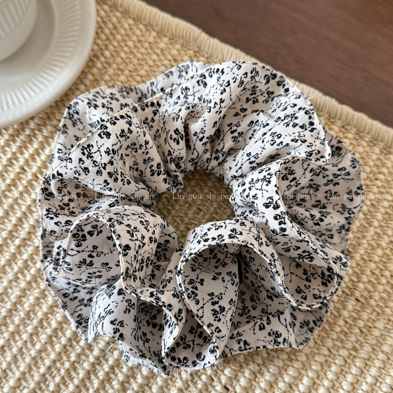 Bentiță de păr floral din material textil, patru straturi, lucrată manual, stil coreean, elasticitate înaltă, Primăvara 2025