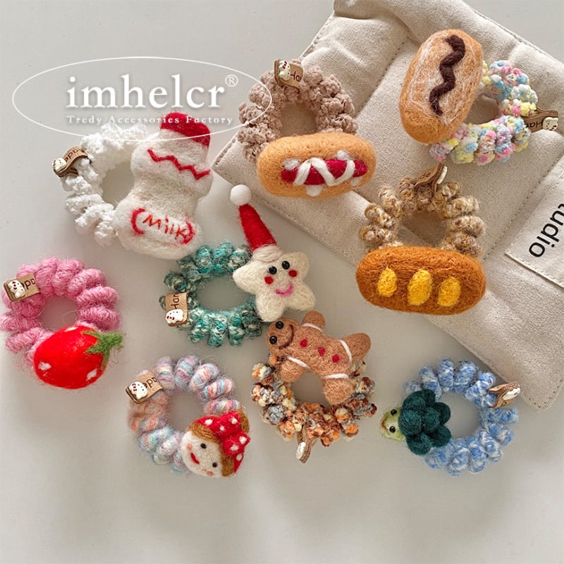 Filcinis plaukų žiedas uodegėlei – mielas, elastingas, rankų darbo (ruduo 2024)