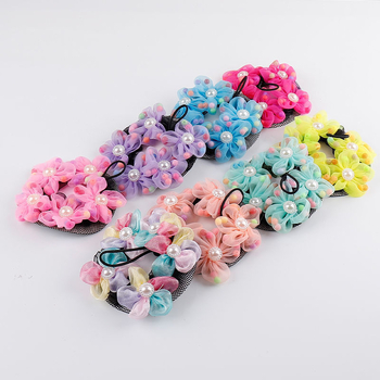 Accesoriu de păr din dantelă cu șnur, plasă florală, pentru fete, lucrat manual, stil pastoral, primăvara 2021