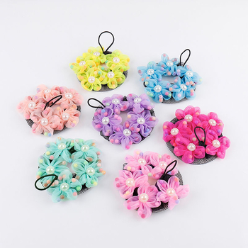 Accesoriu de păr din dantelă cu șnur, plasă florală, pentru fete, lucrat manual, stil pastoral, primăvara 2021