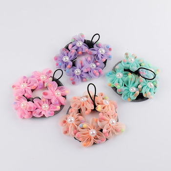 Accesoriu de păr din dantelă cu șnur, plasă florală, pentru fete, lucrat manual, stil pastoral, primăvara 2021