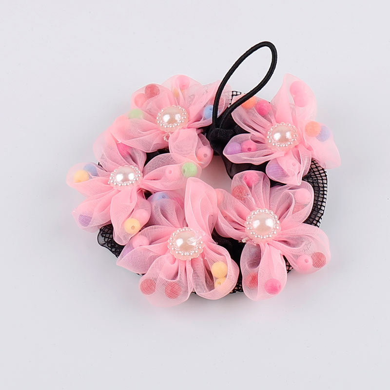 Accesoriu de păr din dantelă cu șnur, plasă florală, pentru fete, lucrat manual, stil pastoral, primăvara 2021