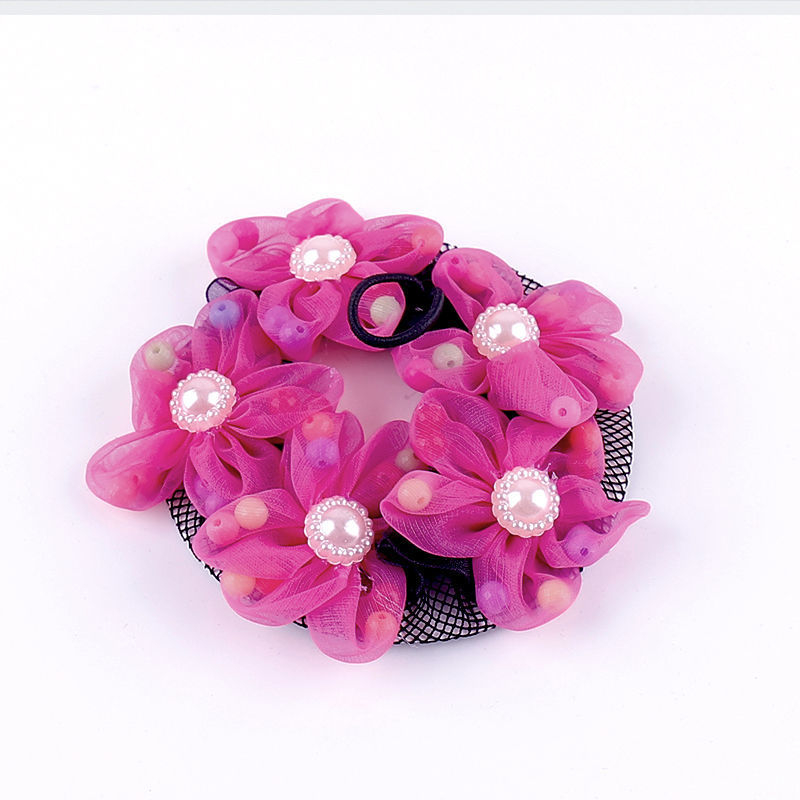 Accesoriu de păr din dantelă cu șnur, plasă florală, pentru fete, lucrat manual, stil pastoral, primăvara 2021