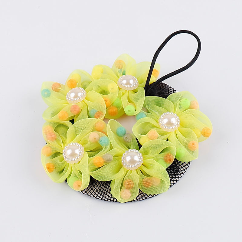 Accesoriu de păr din dantelă cu șnur, plasă florală, pentru fete, lucrat manual, stil pastoral, primăvara 2021