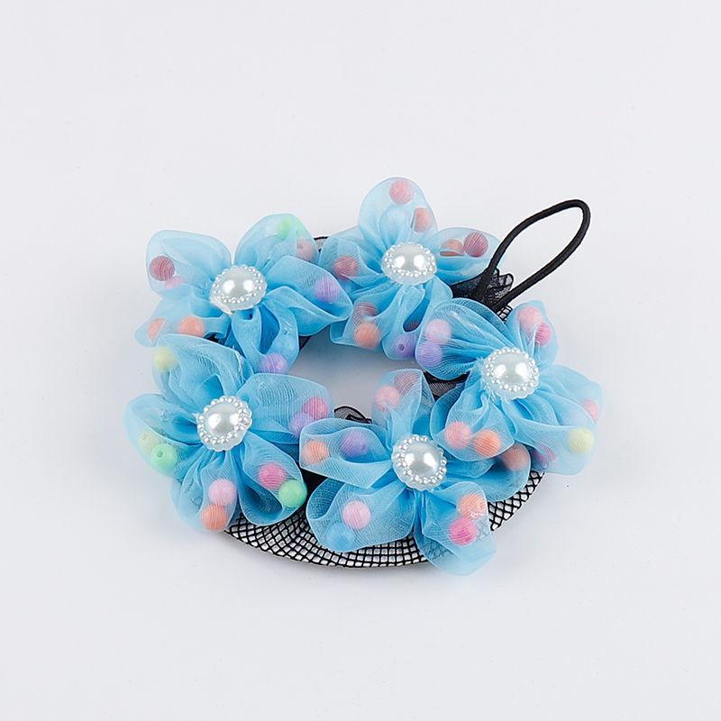 Accesoriu de păr din dantelă cu șnur, plasă florală, pentru fete, lucrat manual, stil pastoral, primăvara 2021