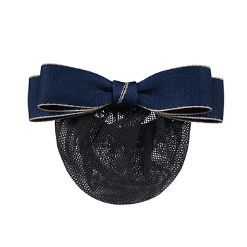 Mrežica za kosu s mašnicom i cvijetom na glavi, ručno izrađena, tkanina, korejski stil, za žene, Ns brend