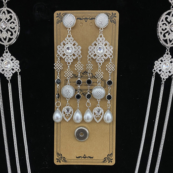 Čelenka s resicama, kineskog stila, od legure, elektroplatiranje, pojedinačno pakiranje