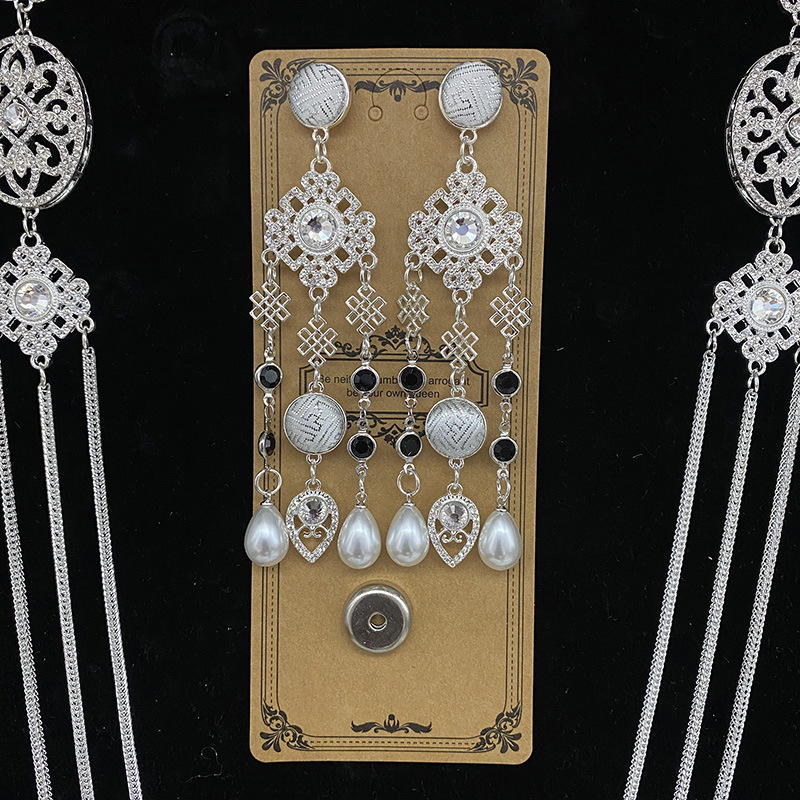 Čelenka s resicama, kineskog stila, od legure, elektroplatiranje, pojedinačno pakiranje