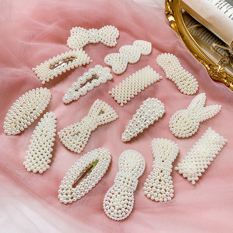 Agrafă de păr cu clip rotativ - Milk flavor blue, origine Jinhua, primăvara 2025, stil proaspăt și dulce, accesoriu pentru cap
