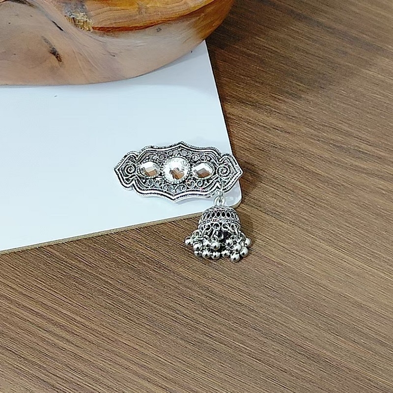 Klipsa za kosu - metalna, ručno izrađena, tip duckbill, etnički stil, retro inspiracija