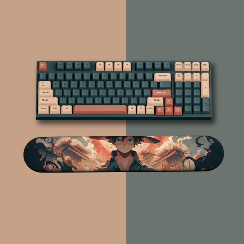 One Piece padă pentru mouse cu suport pentru încheietură din silicon — design 3D, covoraș de birou, o față